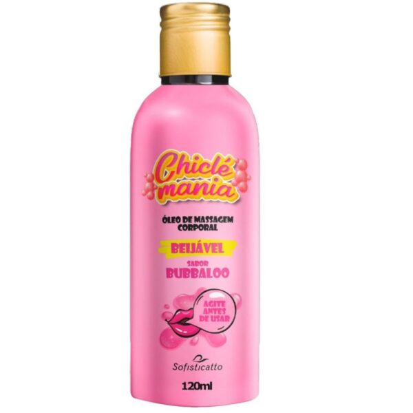 Chiclé Mania Óleo de Massagem Corporal Beijável 120ml