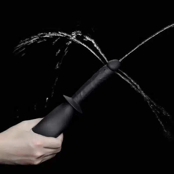 Ducha anal com bico em formato de pênis em silicone capacidade para 240 ml de água - Lovetoy - Imagem 5