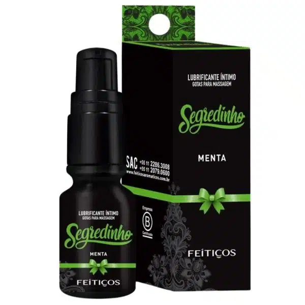 Gel lubrificante íntimo Segredinho Menta - 15 ml