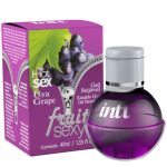 Intt fruit sexy - Gel beijável corporal que esquenta - 40 ml | sabor: uva