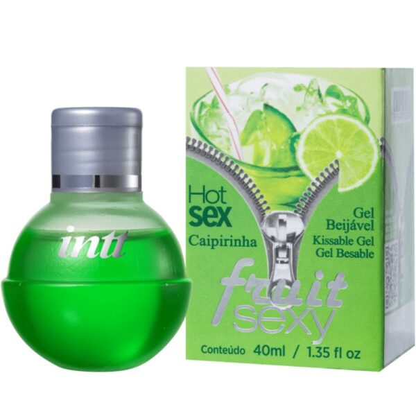 Intt fruit sexy - Gel beijável corporal que esquenta - 40 ml | sabor: Caipirinha