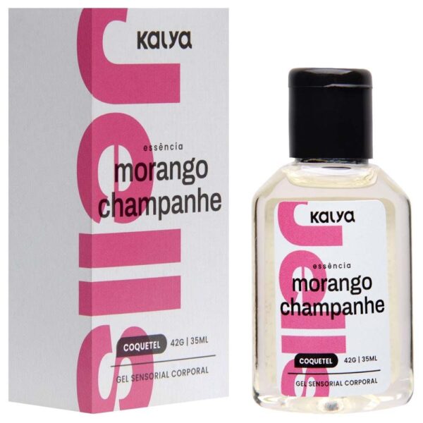 Jells Coquetel Gel Comestível Hot de morango com champanhe 30Ml Kalya