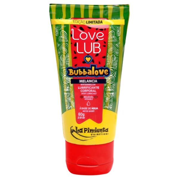 Love Lub Bubbalove Lubrificante Beijável sabor melancia 60g La Pimienta