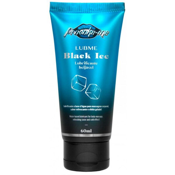 Lubme lubrificante black ice cold beijável 60ml Provoke-me