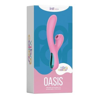 Oasis Vibrador Rabbit em Silicone com 10 Modos de Vibracao 10 Ondas de Pressao e Recarregavel Intt Toys 9