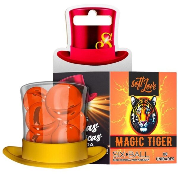 Six Ball Magic Tiger Bolinha Hot 6 Unidades Soft Love