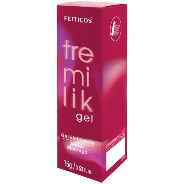 Tremilik Gel Vibrador Líquido Beijável sabor Morango com Vibramax 15g Feitiços - Imagem 3