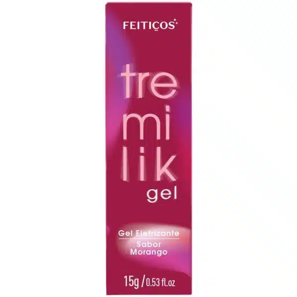 Tremilik Gel Vibrador Líquido Beijável sabor Morango com Vibramax 15g Feitiços - Imagem 2