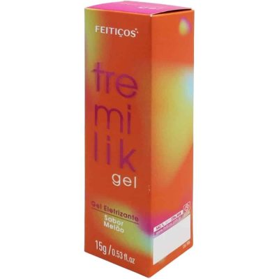 Tremilik Gel Vibrador liquido Eletrizante Beijavel Sabor Melao 15G Feiticos 06