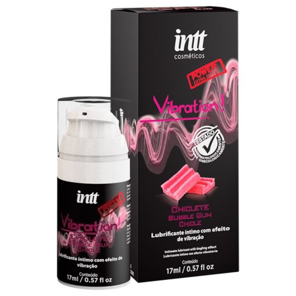 Vibrador Líquido Beijável Vibration Chiclete 17ml Intt