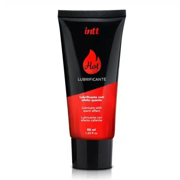 Lubrificante hot a base de água sabor morango 50ml - intt