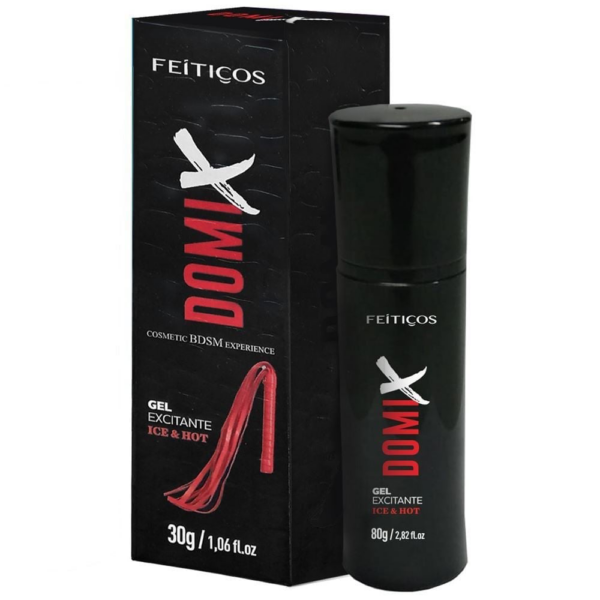 DOMIX Gel Excitante de Adestramento Beijável com Efeito Ice & Hot - Linha BDSM Premium 30g Feitiços Aromáticos