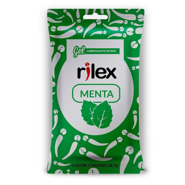 Gel Lubrificante Íntimo De Menta 03 Sachês - Rilex