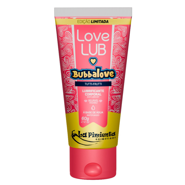 Bubbalove lubrificante beijável tutti frutti love lub 60g la pimienta