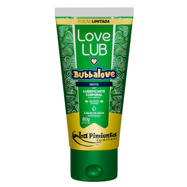 Bubbalove lubrificante beijável menta love lub 60g la pimienta