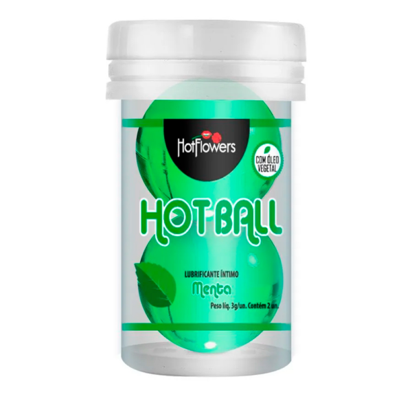 Bolinha Hot Ball Beija Muito Dupla Menta - Com Óleo de Girassol