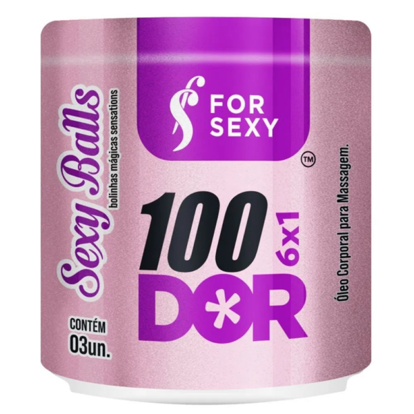 100Dor 6X1 Sexy Balls Bolinha Anal 03 Unidades For Sexy