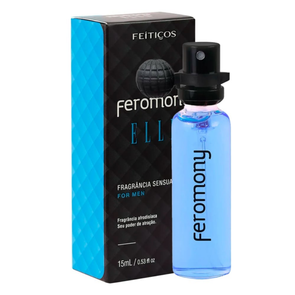 Perfume com feromônio masculino que gera atração na mulher Feromony Elle - 15 ml