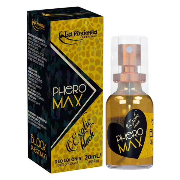 Perfume Phero-Max Exotic Black Deo colônia com feromônio feminino 20Ml