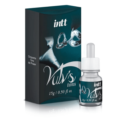 Intt Vulvs tons - Excitante feminino beijável 4 em 1 (lubrifica, excita, esquenta e estimula) - 15 g