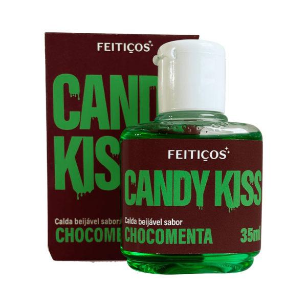 Candy kiss Calda beijável para sexo oral Sabor Chocomenta - Feitiços aromáticos 35ml