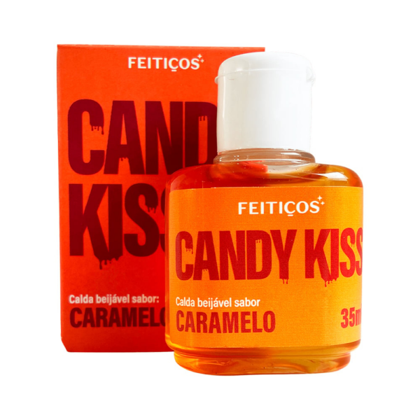 Candy kiss Calda beijável para sexo oral Sabor Caramelo - Feitiços aromáticos 35ml