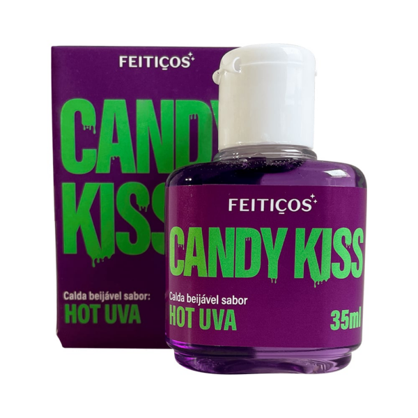 Candy kiss Calda beijável Hot para sexo oral Sabor Uva - Feitiços aromáticos 35ml