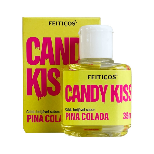 Candy kiss Calda beijável para sexo oral Sabor Pina Colada - Feitiços aromáticos 35ml