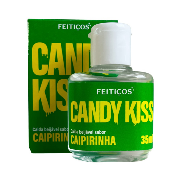 Candy kiss Calda beijável para sexo oral Sabor Caipirinha - Feitiços aromáticos 35ml