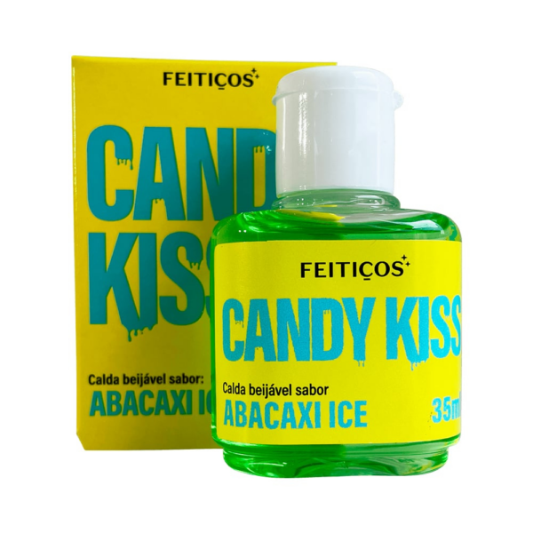 Candy kiss Calda beijável para sexo oral Sabor Abacaxi Ice - Feitiços aromáticos 35ml