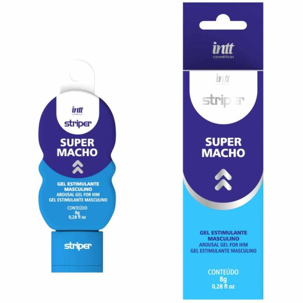 Gel estimulante masculino com efeito potencializador - intt cosméticos striper super macho | 8g