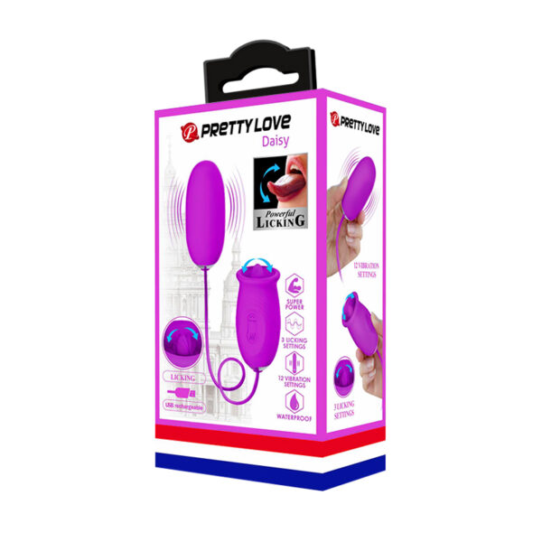 Vibrador Massageador de Ponto G e Clitóris Daisy Roxo - Pretty Love - Image 5