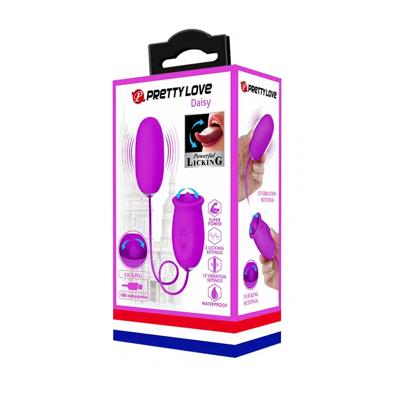 Vibrador Massageador de Ponto G e Clitóris Daisy Roxo  Pretty Love  Imagem 5