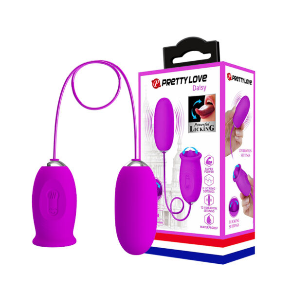 Vibrador Massageador de Ponto G e Clitóris Daisy Roxo - Pretty Love