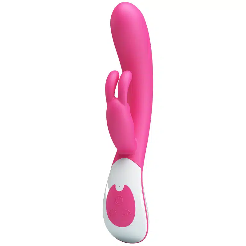 Vibrador com estimulador de clitóris coelho  Vincent Pretty love  Imagem 4