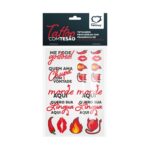 Tatuagens sexy provisórias com tesão fragrância cartela