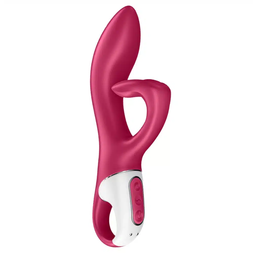 Satisfyer embrace me vermelho Vibrador estimulador de clitóris e ponto g com motor duplo 12 modos de vibrações potentes  Imagem 2