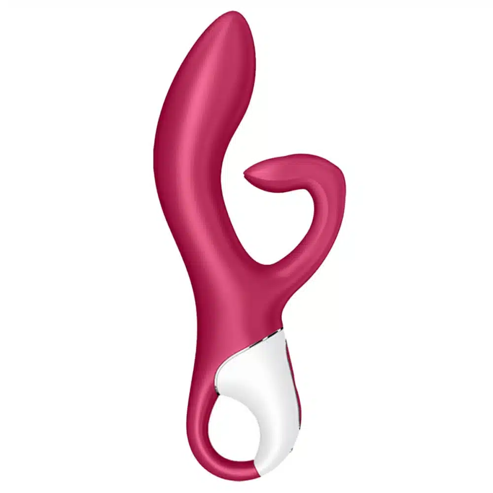 Satisfyer embrace me vermelho Vibrador estimulador de clitóris e ponto g com motor duplo 12 modos de vibrações potentes  Imagem 3