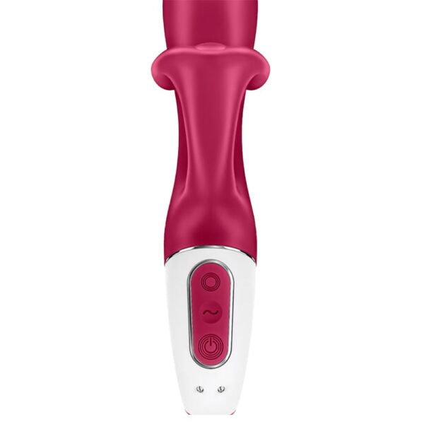 Satisfyer embrace me vermelho Vibrador estimulador de clitóris e ponto g com motor duplo 12 modos de vibrações potentes - Image 4