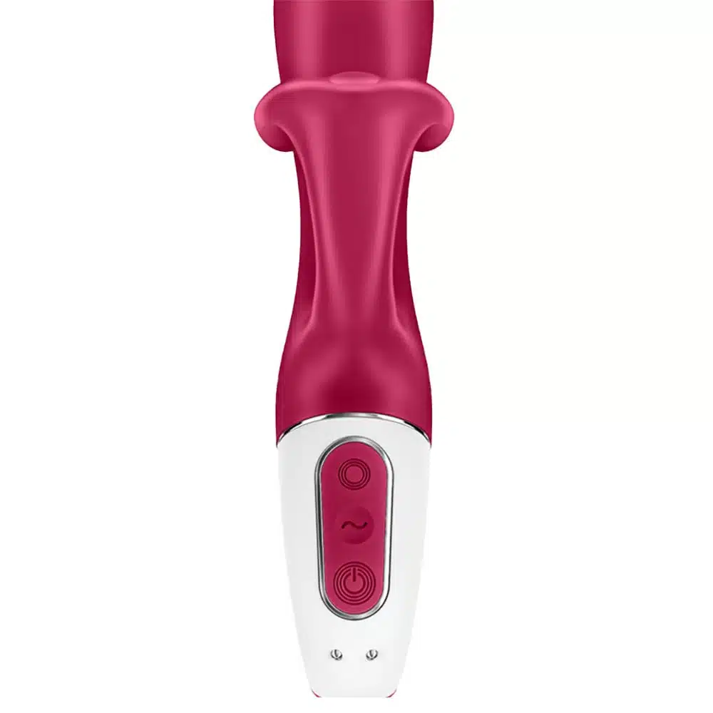 Satisfyer embrace me vermelho Vibrador estimulador de clitóris e ponto g com motor duplo 12 modos de vibrações potentes  Imagem 4