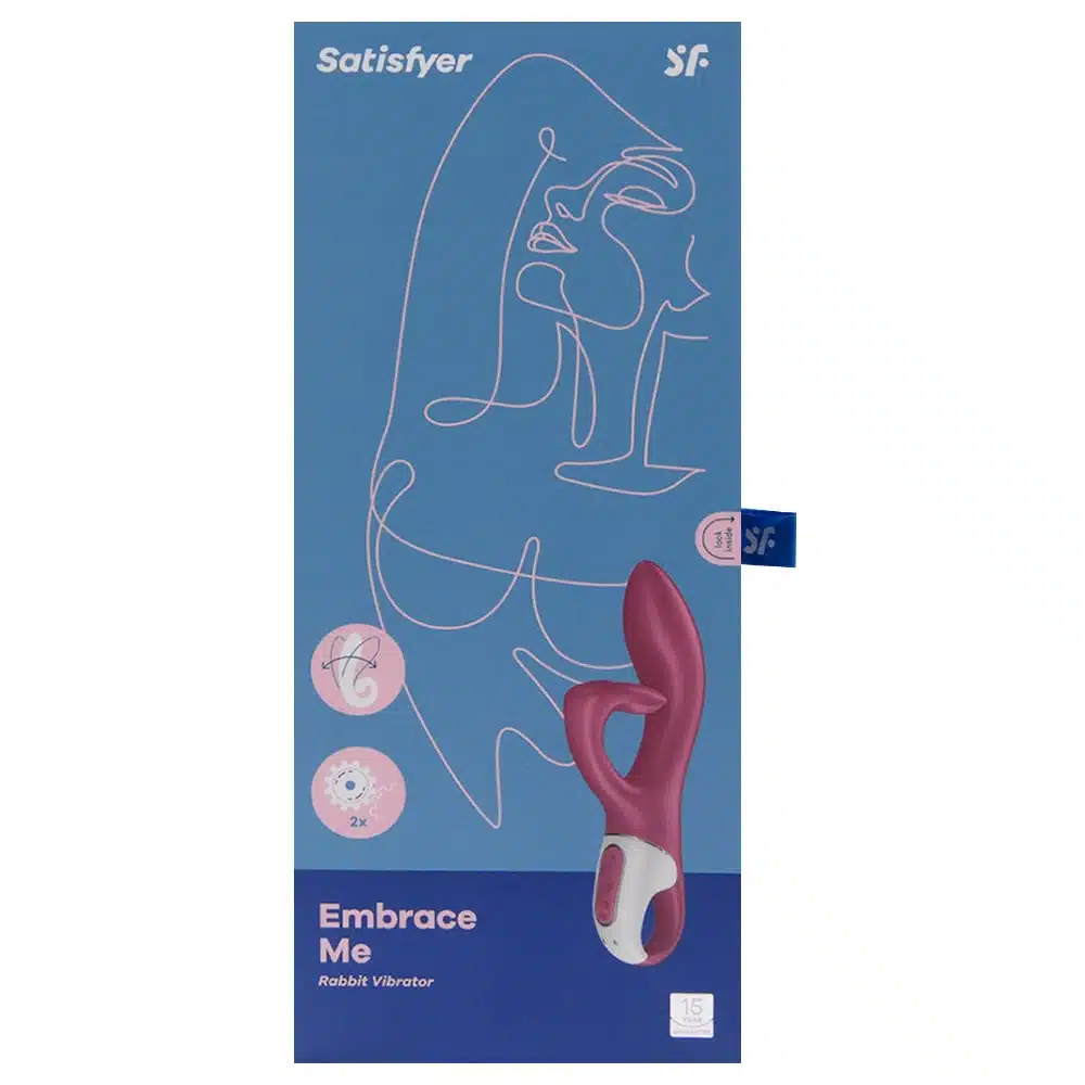 Satisfyer embrace me vermelho Vibrador estimulador de clitóris e ponto g com motor duplo 12 modos de vibrações potentes  Imagem 6