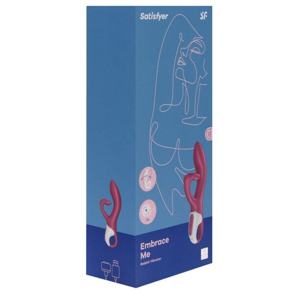 Satisfyer embrace me vermelho Vibrador estimulador de clitóris e ponto g com motor duplo 12 modos de vibrações potentes - Image 7