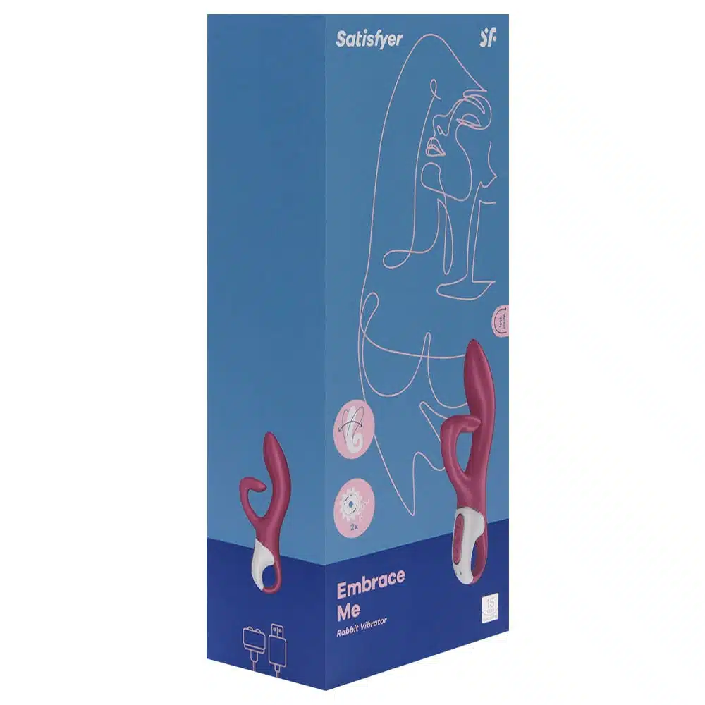 Satisfyer embrace me vermelho Vibrador estimulador de clitóris e ponto g com motor duplo 12 modos de vibrações potentes  Imagem 7