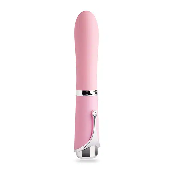 Vibrador de luxo em silicone com 10 modos de vibração, detalhe de joia cravejada e carregamento via usb - Choquei - Imagem 3
