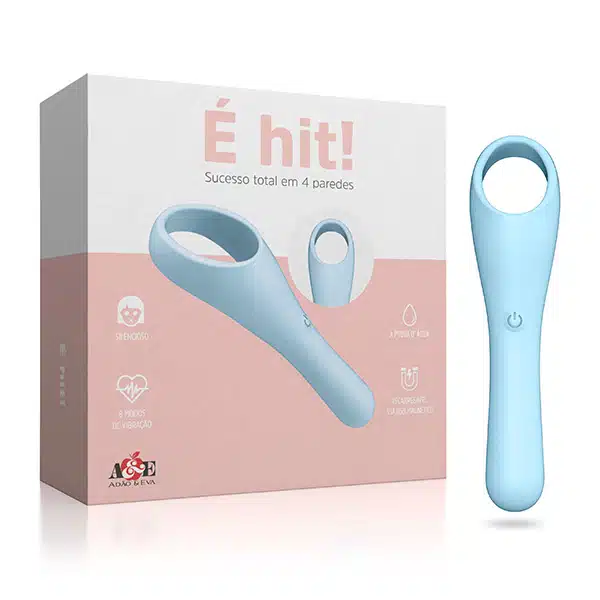 É hit! - Vibrador com 8 modos de vibração e carregamento via usb