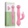 My butterfly - Vibrador com 3 velocidades e estimulador clitoriano em formato de borboleta com 8 modos de vibração
