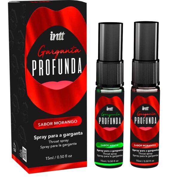 Spray facilitar de sexo oral - intt garganta profunda | 15 ml | disponível em 2 sabores