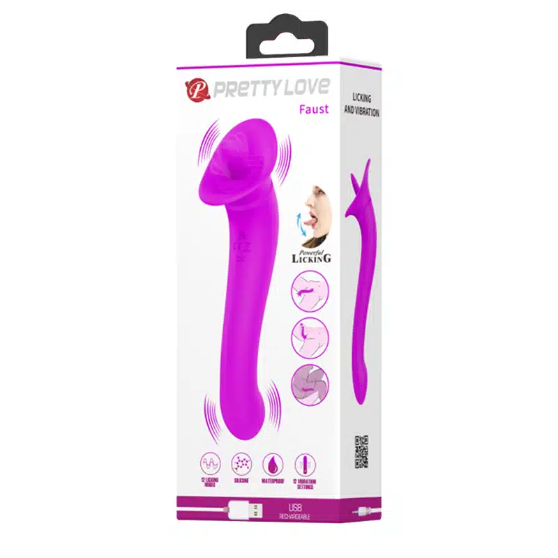 Faust vibrador com dupla estimulação e 12 modos de vibrações  Imagem 5