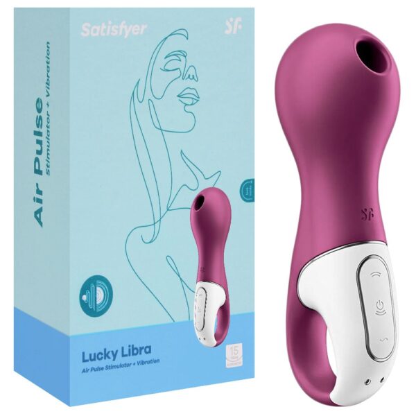 Estimulador Clitoriano Com 11 Intensidades De Sucção e Vibração - Satisfyer Lucky Libra