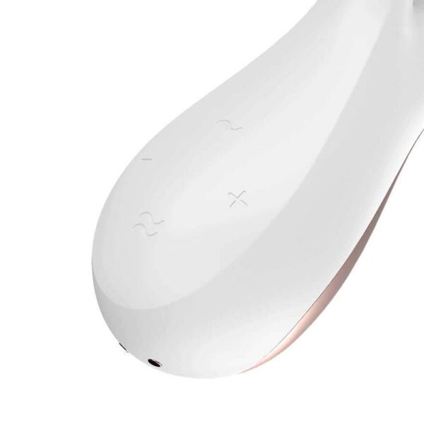 Satisfyer mono flex - Estimulador clitoriano e de ponto g feito em silicone flexível e controle via aplicativo | Branco - Image 3